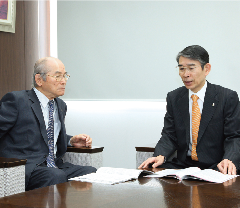 名誉会長と社長